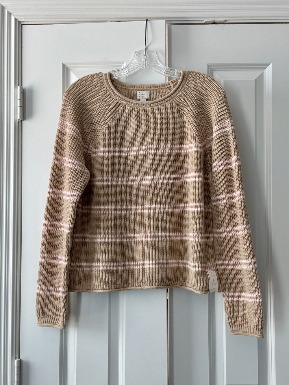 NWT a new day Medium Striped Crewneck Sweater